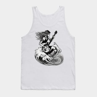 Classic Guitar Girl Tank Top